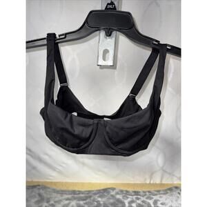 She Curve Bra 34C Black Underwire Back Closure